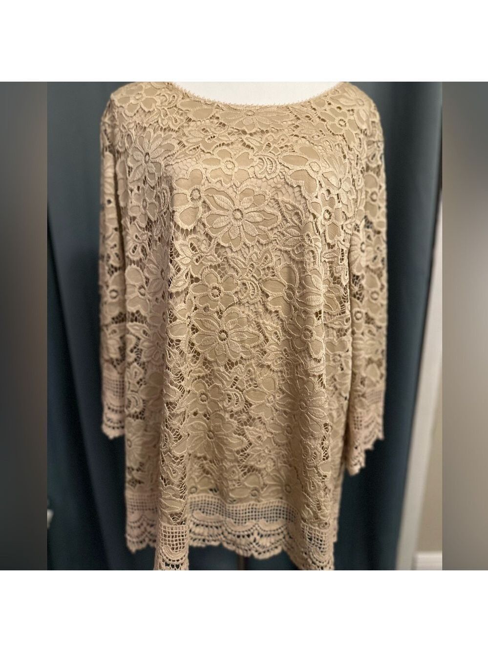 Investments Crochet Blouse Size 2X Perfect for a special occasion or church
